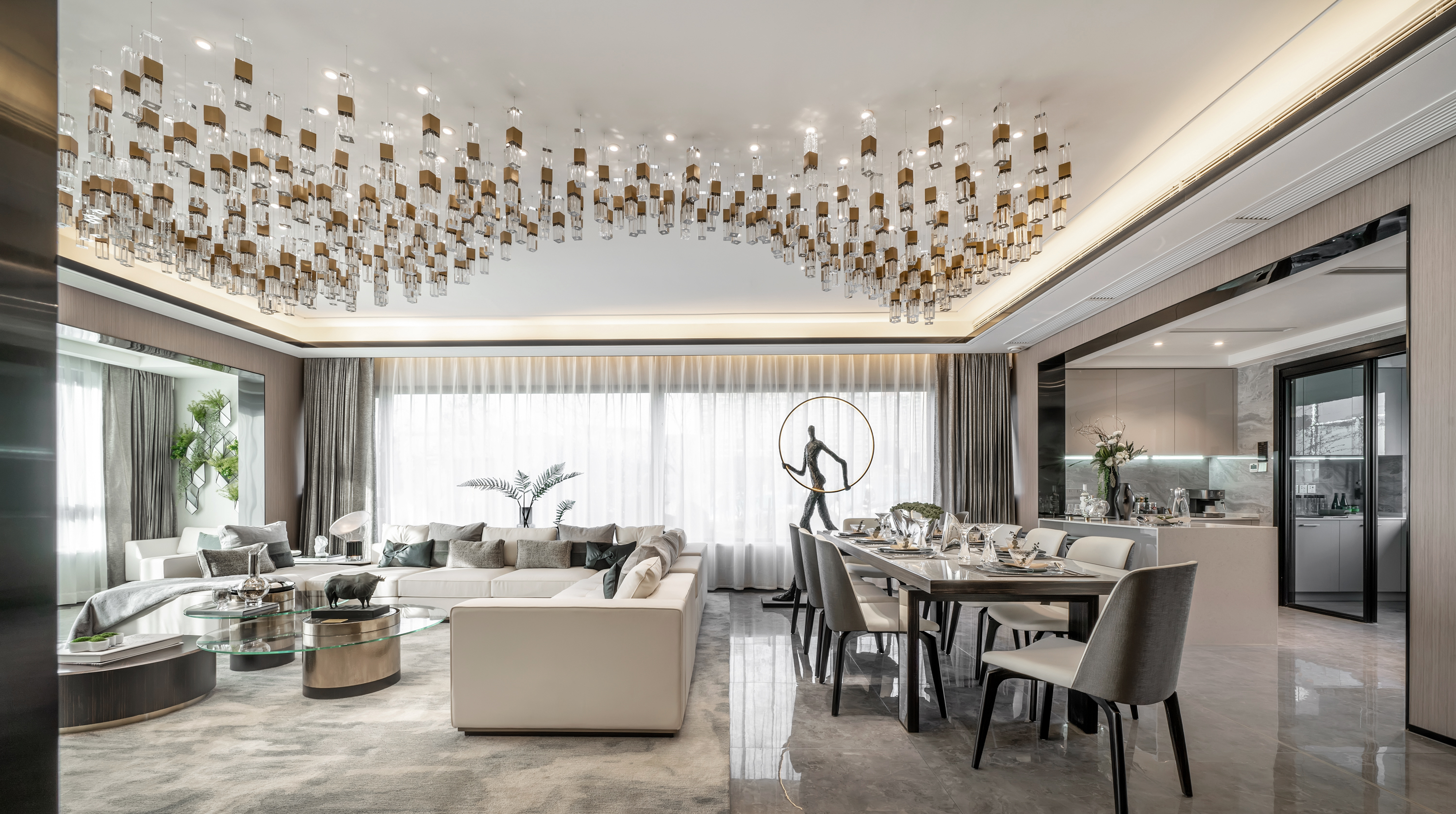 当代精尚 自在私享——西安曲江云顶 230户型大平层样板间