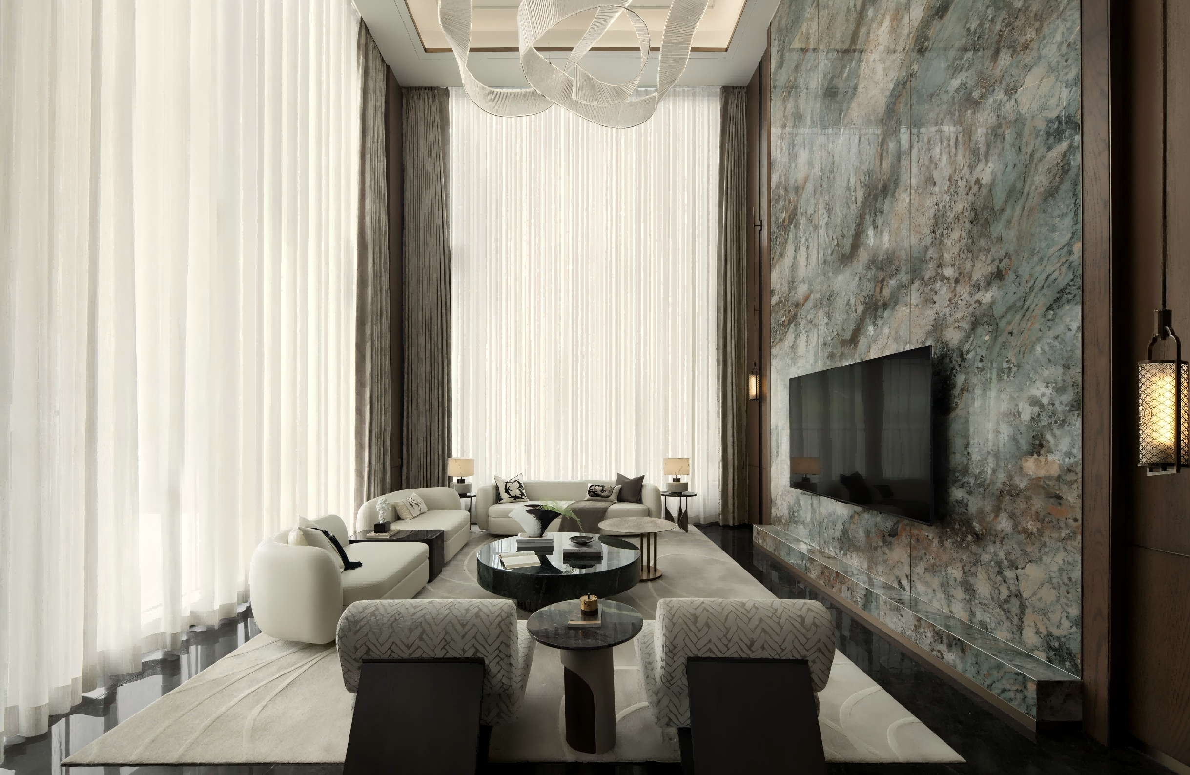 匠著 | 凤樾府640㎡珍藏别墅：东意西境下的隐奢哲学